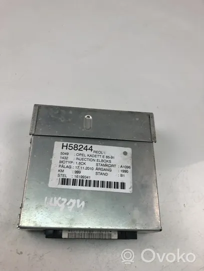 Opel Kadett E Unité de commande, module ECU de moteur 16199341