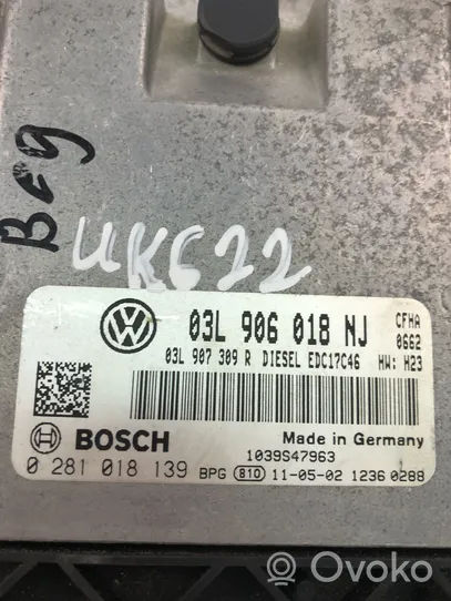 Volkswagen Caddy Unité de commande, module ECU de moteur 03L906018NJ