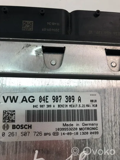 Volkswagen Golf VII Komputer / Sterownik ECU silnika 04E907309A