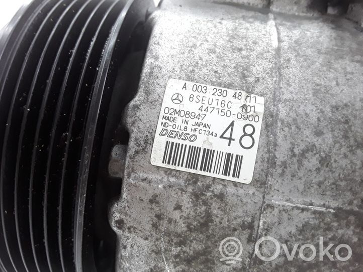 Mercedes-Benz C W204 Ilmastointilaitteen kompressorin pumppu (A/C) 4471500900