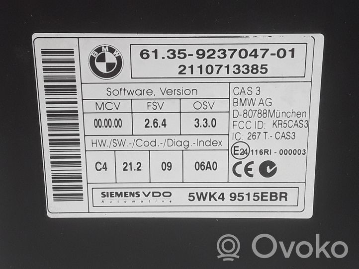 BMW 3 E90 E91 Kit calculateur ECU et verrouillage DDE8510221