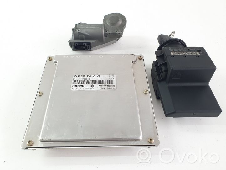 Mercedes-Benz C W203 Kit centralina motore ECU e serratura A0001536579