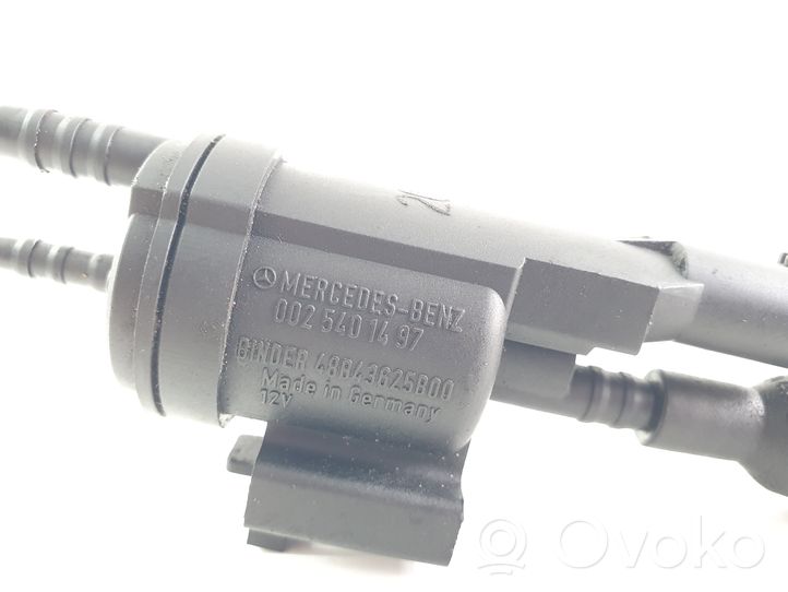 Mercedes-Benz C W203 Electrovanne Soupape de Sûreté / Dépression 0025401497