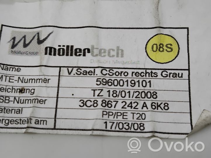 Volkswagen PASSAT CC Rivestimento montante (C) 3C8867242A