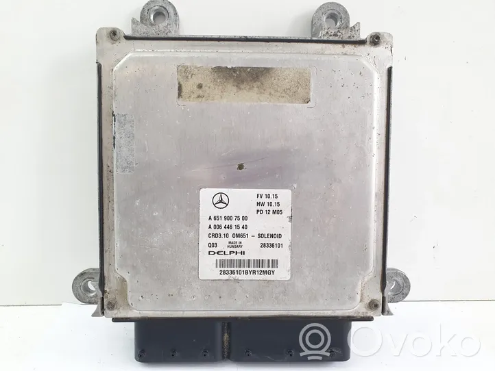 Mercedes-Benz E W212 Calculateur moteur ECU A6519007500