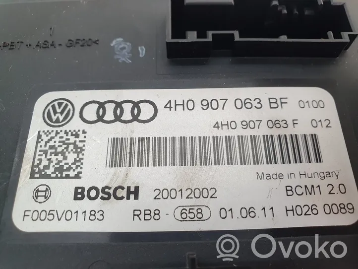 Audi A6 S6 C7 4G Moottorinohjausyksikön sarja ja lukkosarja 4G0907311G