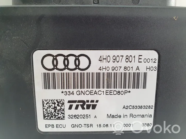 Audi A6 S6 C7 4G Rankinio stabdžio valdymo blokas 4H0907801E