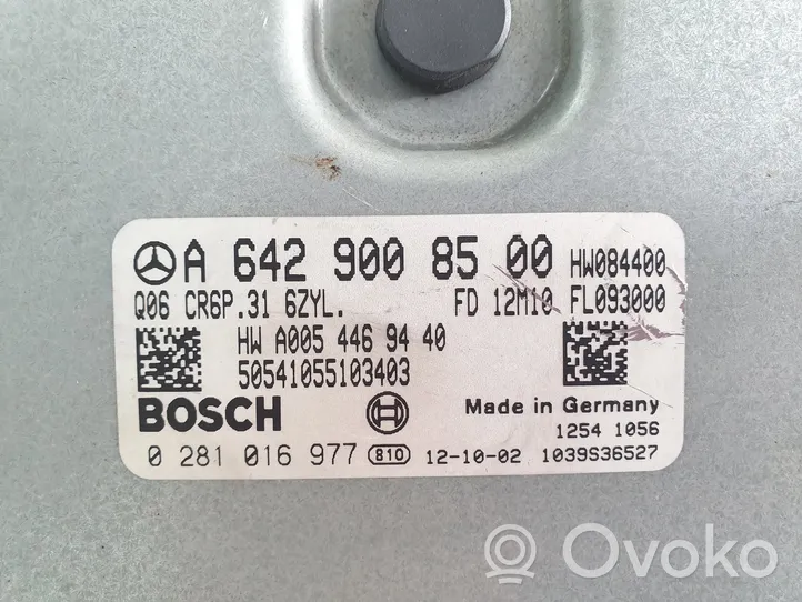 Mercedes-Benz Vito Viano W639 Engine ECU kit and lock set A6429008500