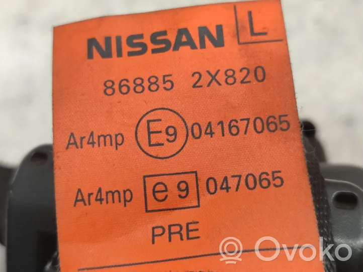 Nissan Terrano Etuistuimen turvavyö 868852X820