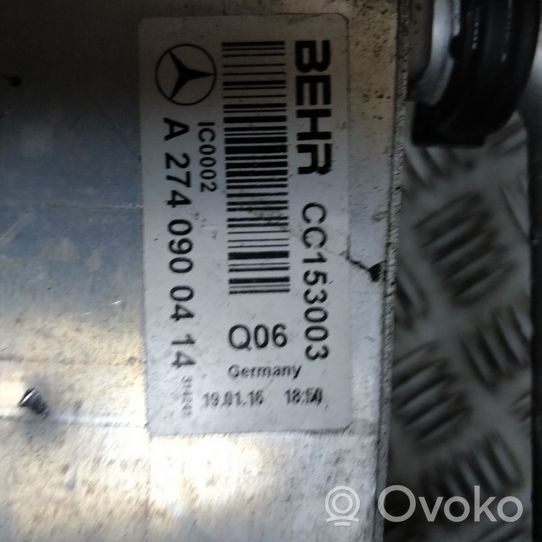 Mercedes-Benz C W205 Välijäähdyttimen jäähdytin A2740900414