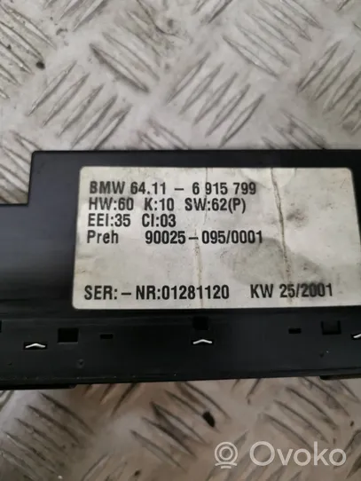 BMW 5 E39 Panel klimatyzacji 6915799