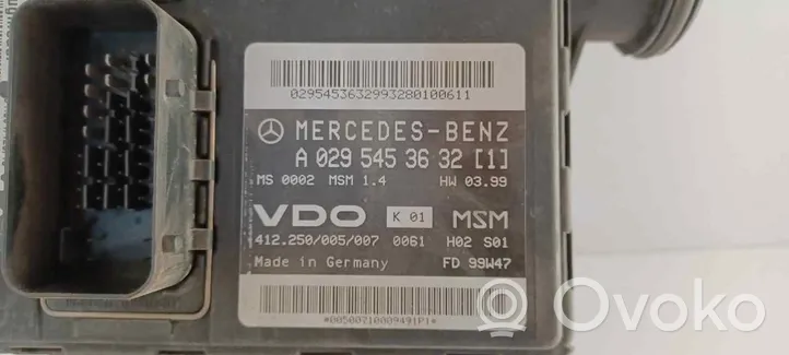 Mercedes-Benz A W168 Moottorin ohjainlaite/moduuli A0295453632
