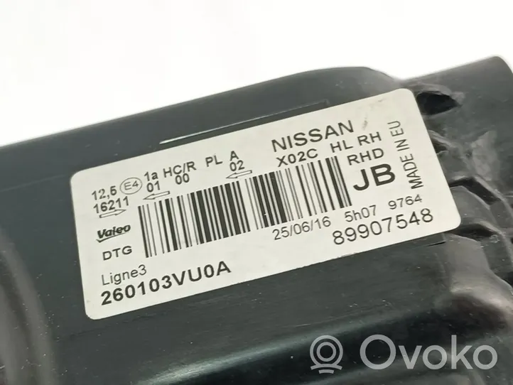Nissan Note (E12) Etu-/Ajovalo 89907548