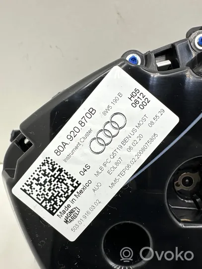 Audi Q5 SQ5 Spidometras (prietaisų skydelis) 80A920870B