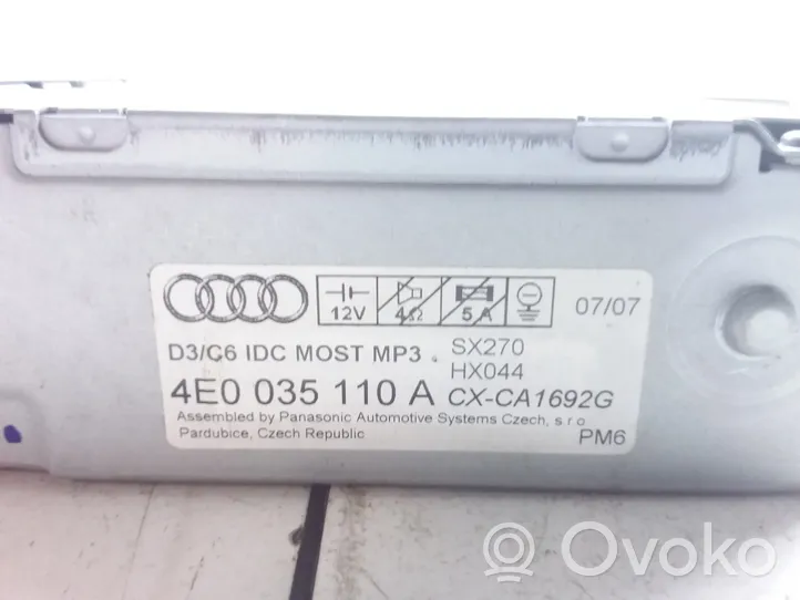 Audi A6 S6 C6 4F Caricatore CD/DVD 4E0035110A