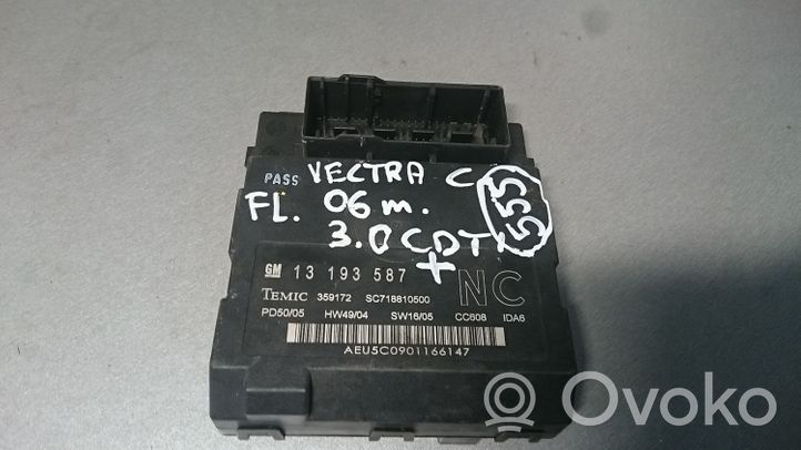 Opel Vectra C Komfortsteuergerät Bordnetzsteuergerät 13193587