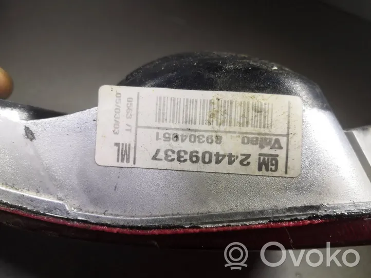 Opel Corsa C Światło przeciwmgielne tylne 24409337