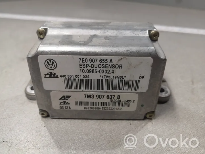 Volkswagen Sharan ESP (elektroniskās stabilitātes programmas) sensors (paātrinājuma sensors) 7M3907637B