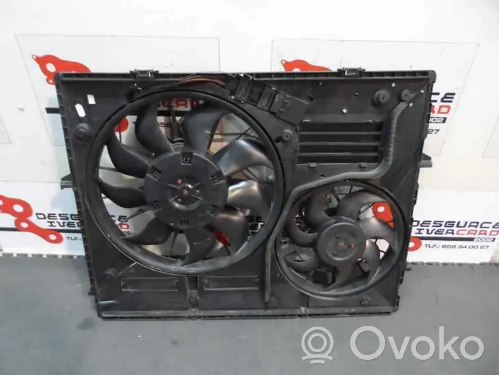 Volkswagen Touareg I Air conditioning (A/C) fan (condenser) 