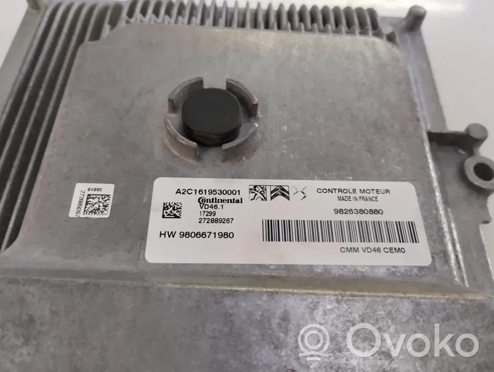 Citroen C4 II Picasso Calculateur moteur ECU 9826380880