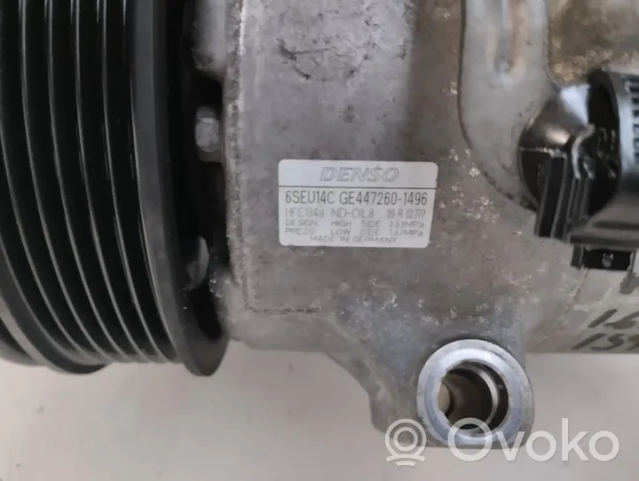 Toyota Verso Compressore aria condizionata (A/C) (pompa) 447260-1496