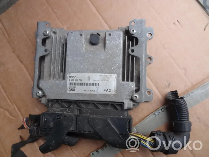 Fiat Idea Unité de commande, module ECU de moteur 55201426