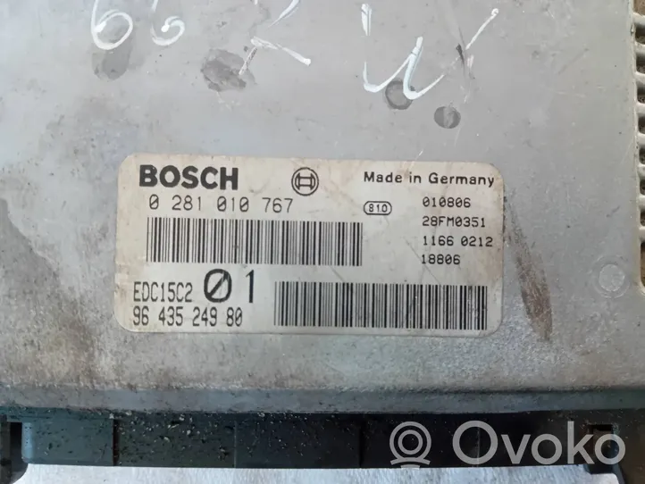 Peugeot 206 Sterownik / Moduł ECU 9643524980