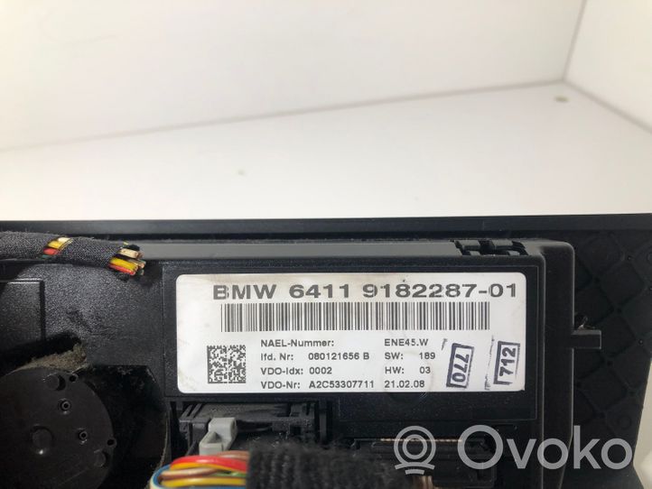 BMW 3 E90 E91 Climate control unit 9182287