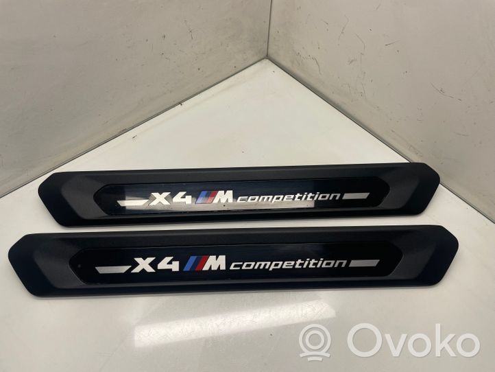 BMW X4M F98 Garniture de protection de seuil intérieur 8077613