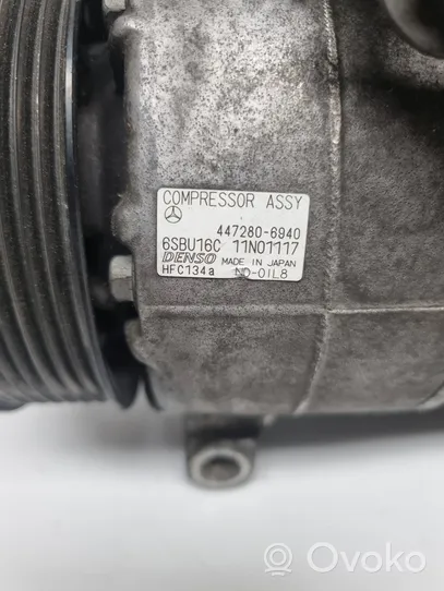 Mercedes-Benz ML W166 Ilmastointilaitteen kompressorin pumppu (A/C) 4472806940