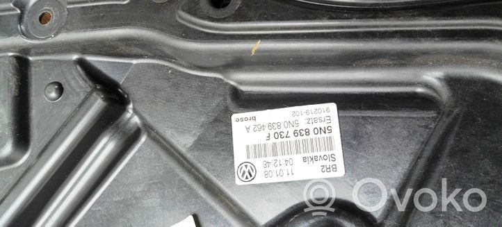 Volkswagen Tiguan Mechanizm podnoszenia szyby tylnej bez silnika 5N0839730