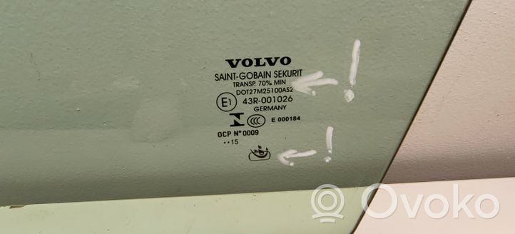 Volvo S80 priekšējo durvju stikls (četrdurvju mašīnai) 43R001026