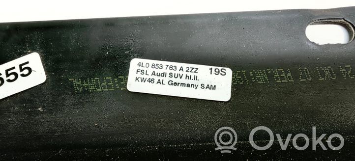 Audi Q7 4L Listwa / Uszczelka szyby drzwi tylnych 4L0853763A
