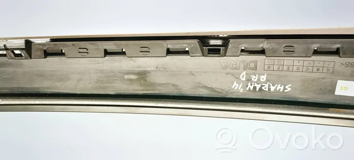 Volkswagen Sharan Rear door glass trim molding 7N0839902D