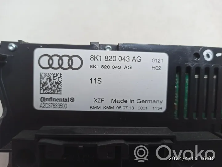 Audi A4 S4 B8 8K Ilmastoinnin ohjainlaite 