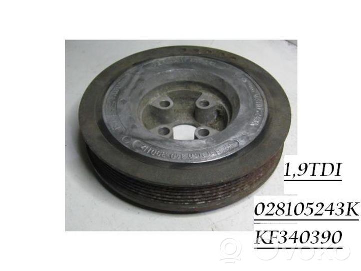 Volkswagen PASSAT B3 Crankshaft pulley 028105243KF340390HZ