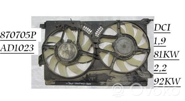 Opel Signum Ventilatore di raffreddamento elettrico del radiatore 870705P