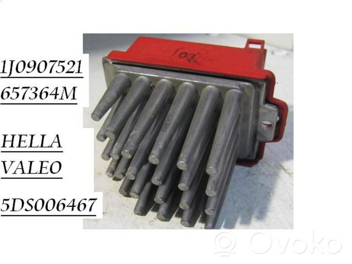 Audi TT Mk1 Heater blower motor/fan resistor 1J0907521
