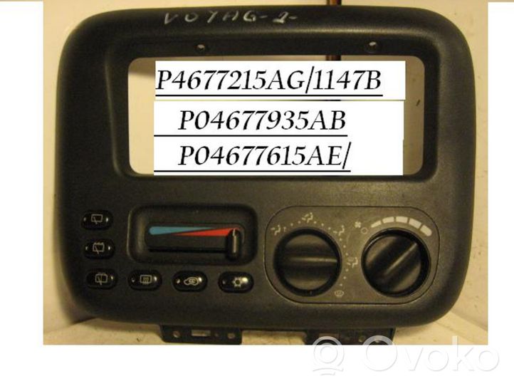 Chrysler Voyager Ilmastoinnin ohjainlaite P04677935AB