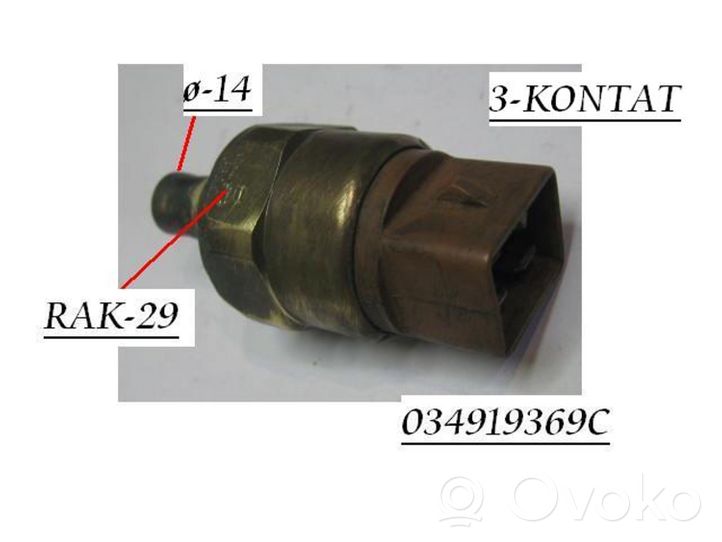 Audi 100 200 5000 C3 Aušinimo skysčio temperatūros daviklis 034919369C