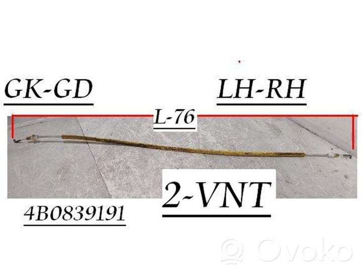 Audi A6 S6 C5 4B Rear door cable line 4B0839191