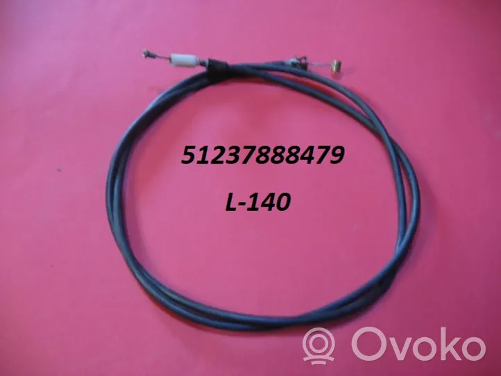 BMW 3 E30 Cavo di rilascio vano motore/cofano 51237888479