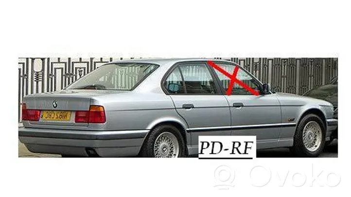 BMW 5 E34 Szyba drzwi przednich 43R001352