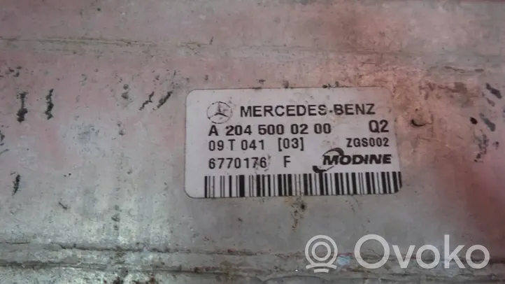 Mercedes-Benz C W204 Välijäähdyttimen jäähdytin 