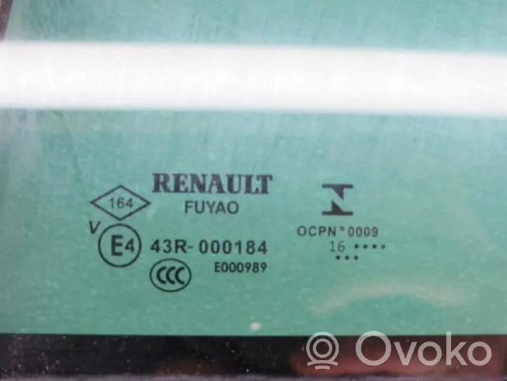Renault Megane IV aizmugurējo durvju stikls 