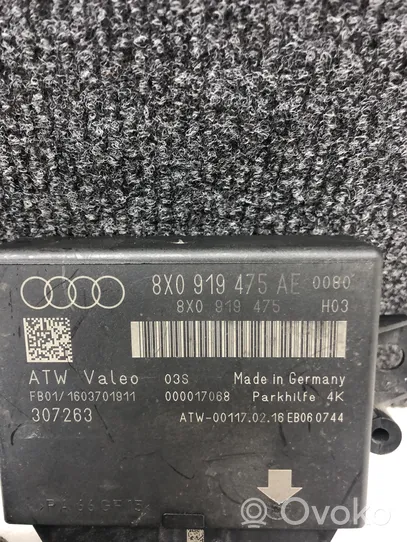 Audi A1 Unité de commande, module PDC aide au stationnement 8X0919475AE