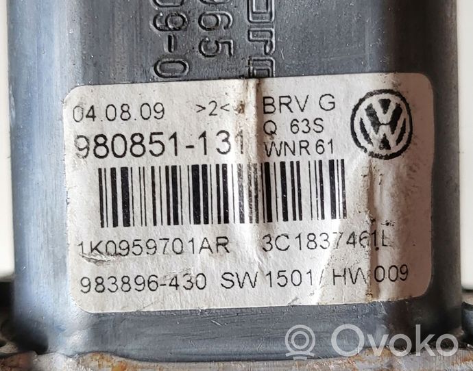 Volkswagen PASSAT B6 Etuoven ikkunan nostomoottori 1K0959701AR