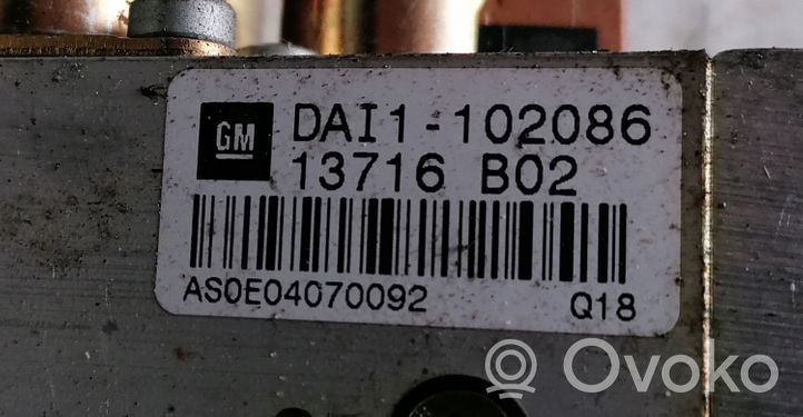 Opel Astra G Avattavan katon lukituksen sylinteri DAI1102086