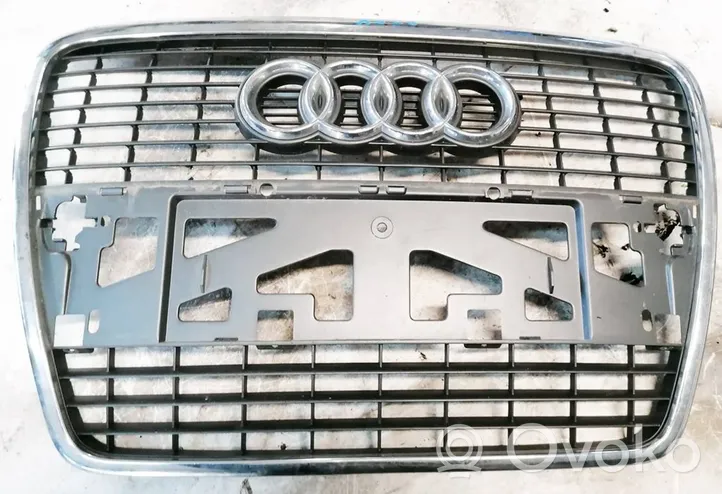 Audi A6 S6 C6 4F Grille calandre supérieure de pare-chocs avant 4F0853651