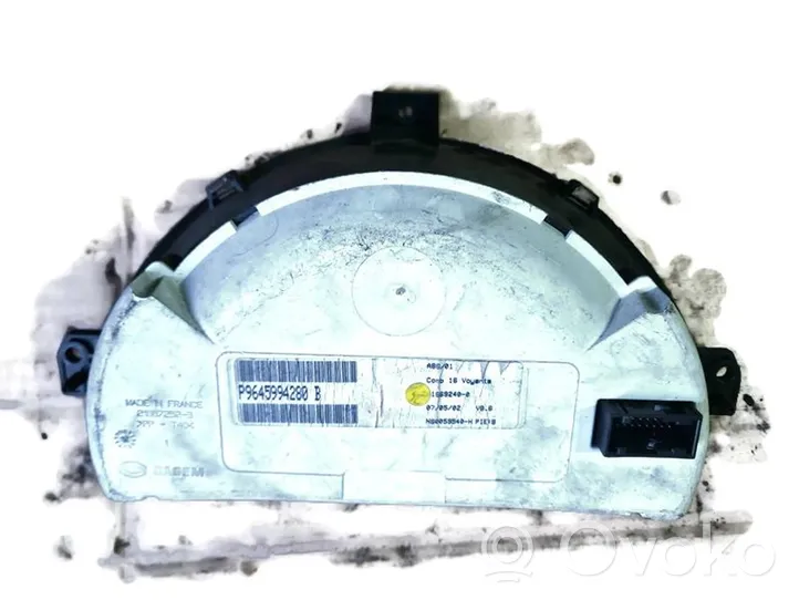 Citroen C3 Geschwindigkeitsmesser Cockpit P9645994280